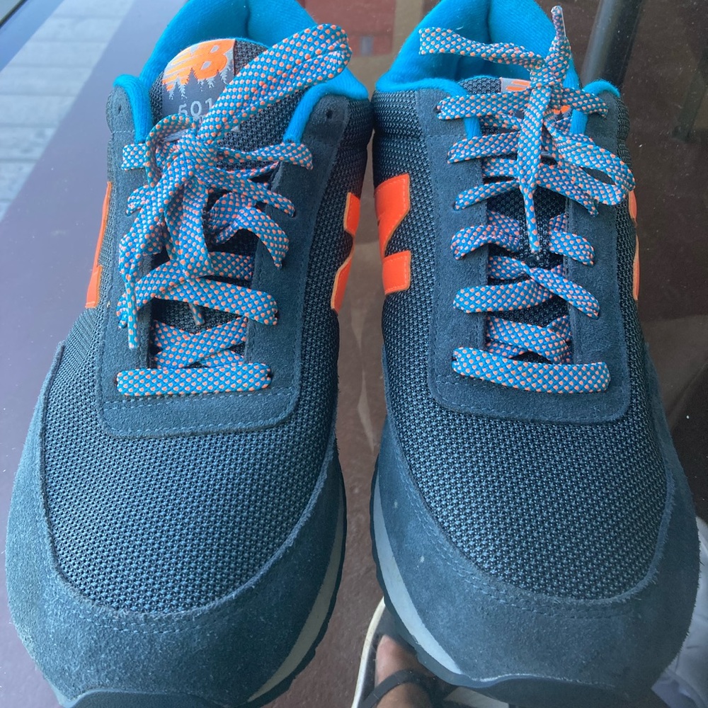 EUC, Men’s suede 501 Blue, gray, highlighter